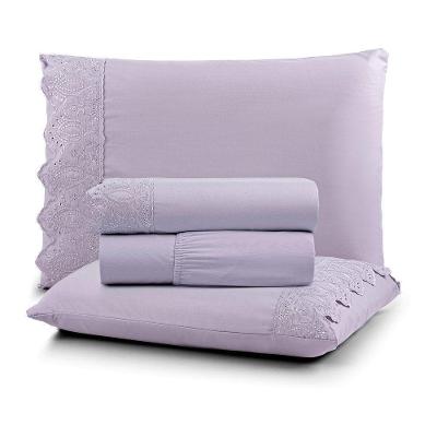 Jogo De Cama Nobless Casal Padrão 04 Peças 100% Poliéster - Bruma Lilas