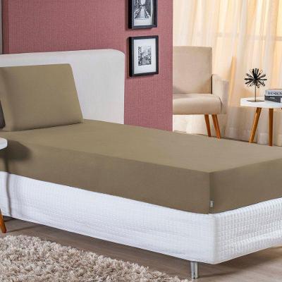Jogo De Cama Solteiro Nobre 2 Peças Lençol Com Elástico De 30cm De Altura Malha 100% Algodão - Avela