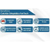 Cama Box Baú Queen: Colchão Anatômico Ortobom D28 / EP ISO 60 + Base CRC Suede Black(158x198) - 2