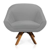 Kit 01 Namoradeira 02 Lugares E 01 Poltrona Giovana Suede Cinza - 5