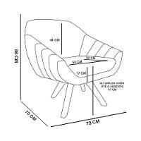 Kit 01 Namoradeira 02 Lugares E 02 Poltronas Giovana Suede Rosa Bebê - 2