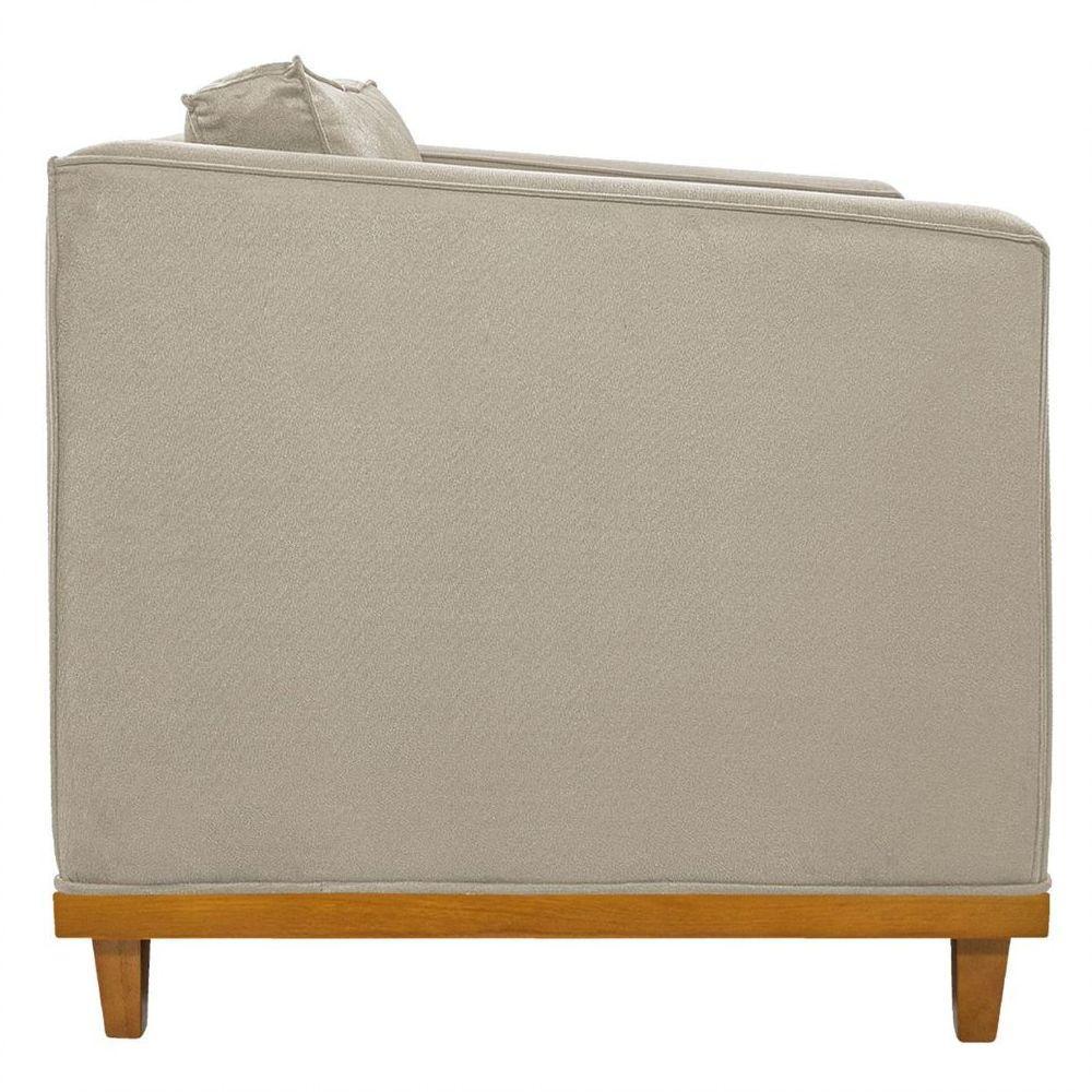 Kit Sofá 2 Lugares E 2 Poltronas Europa Suede Bege - 8