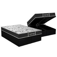 Cama Box Baú Queen: Colchão Molas Probel Prolastic  ProDormir Sleep + Base CRC Courano Black(158x198) - 1
