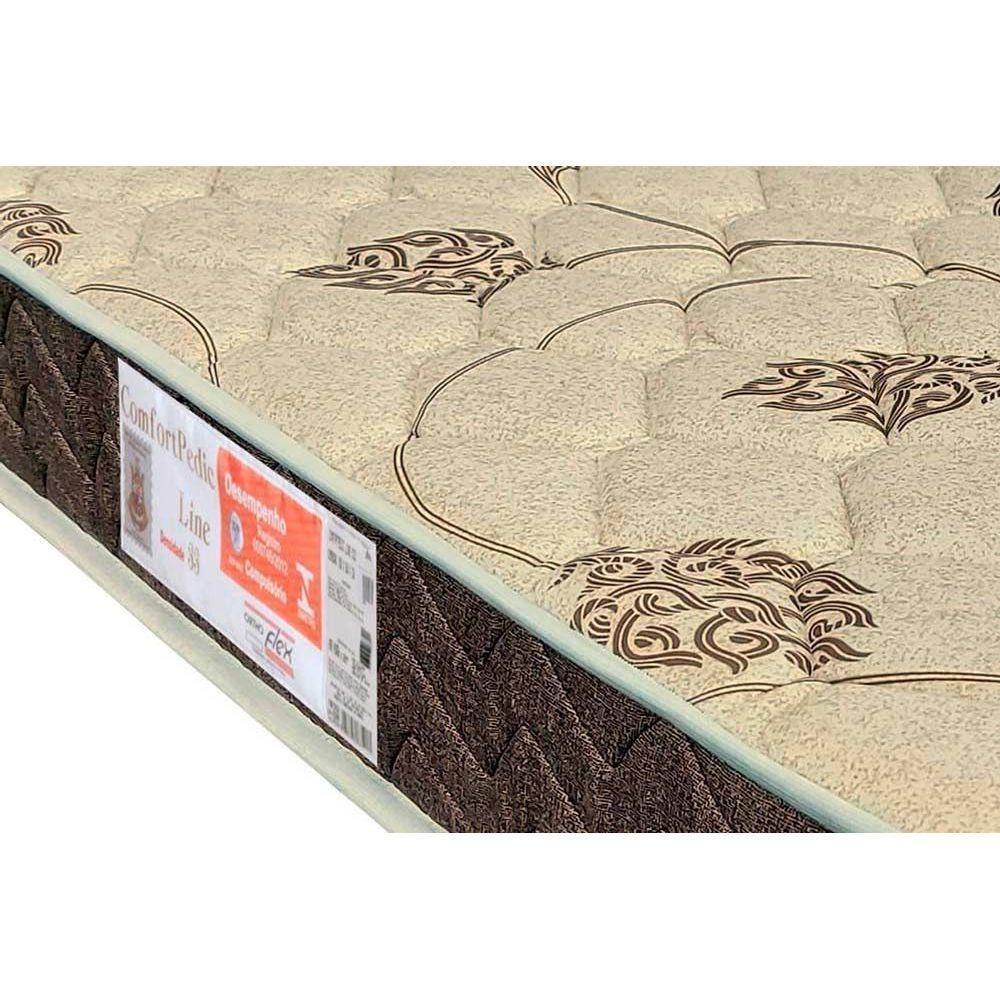Cama Box Casal: Colchão Espuma Orthoflex D33 Comfortpedic Line + Base CRC Suede Black(138x188) - 2