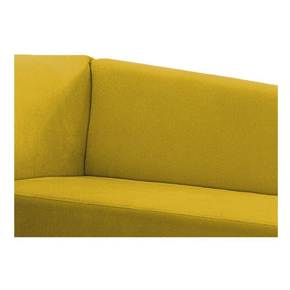 Recamier 140Cm Lado Direito Suede Amarelo - 4
