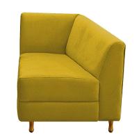 Recamier 140Cm Lado Direito Suede Amarelo - 5