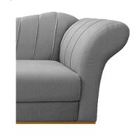 Recamier 140Cm Lado Esquerdo Suede Cinza - 3