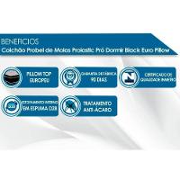 Cama Box Baú King: Colchão Molas Probel Prolastic Prodormir Sleep + Base Crc Suede Black(193X203) - 3