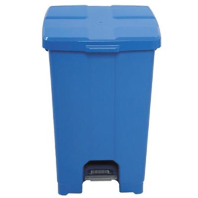Cesto Com Pedal Quadrado De 60 Litros Azul - P60a - Jsn