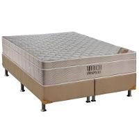 Cama Box Queen: Colchão Molas Ensacadas Ortobom SuperPocket Fort Airtech Spring + Base CRC Suede Clean(158x198) - 1