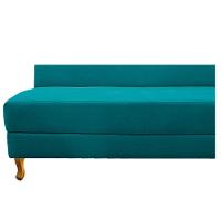 Recamier 185Cm Lado Esquerdo Suede Azul Turquesa