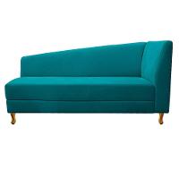 Recamier 185Cm Lado Esquerdo Suede Azul Turquesa - 6