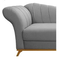 Recamier 185Cm Lado Direito Suede Cinza - 8