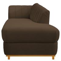 Recamier 185Cm Lado Direito Suede Marrom - 5