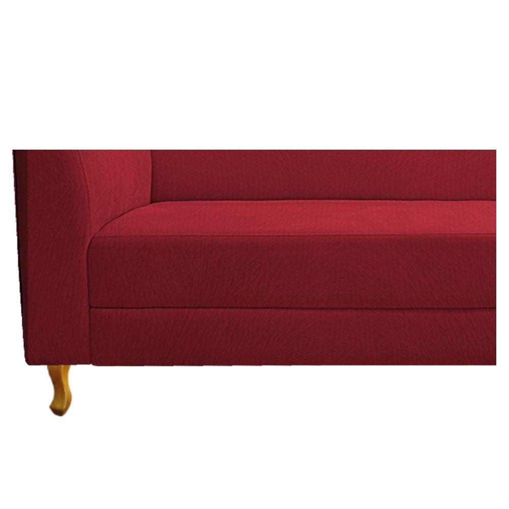 Recamier 185Cm Lado Direito Suede Vermelho - 2