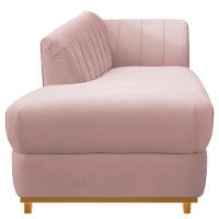 Recamier 160Cm Lado Esquerdo Suede Rosê - 9