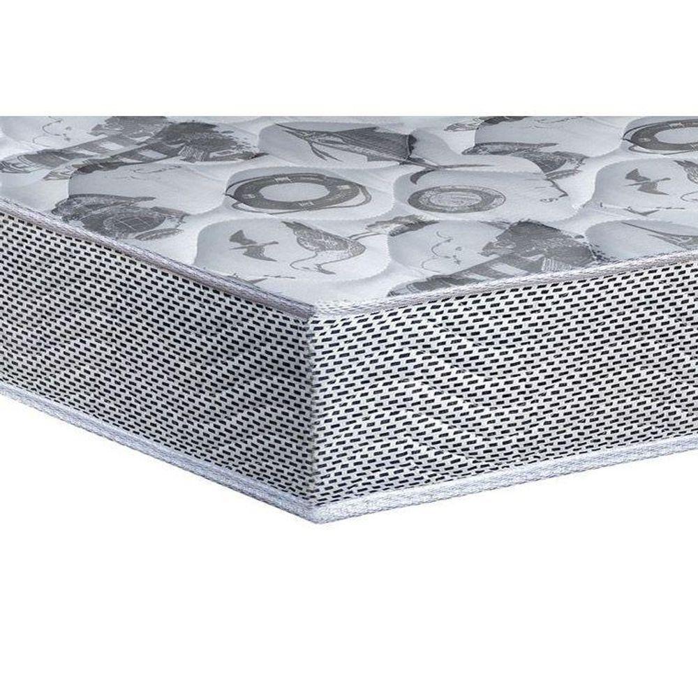 Cama Box Casal: Colchão Anatômico Ortobom D28/EP Fort Tech ISO 60 + Base CRC Suede Black(138x188) - 2