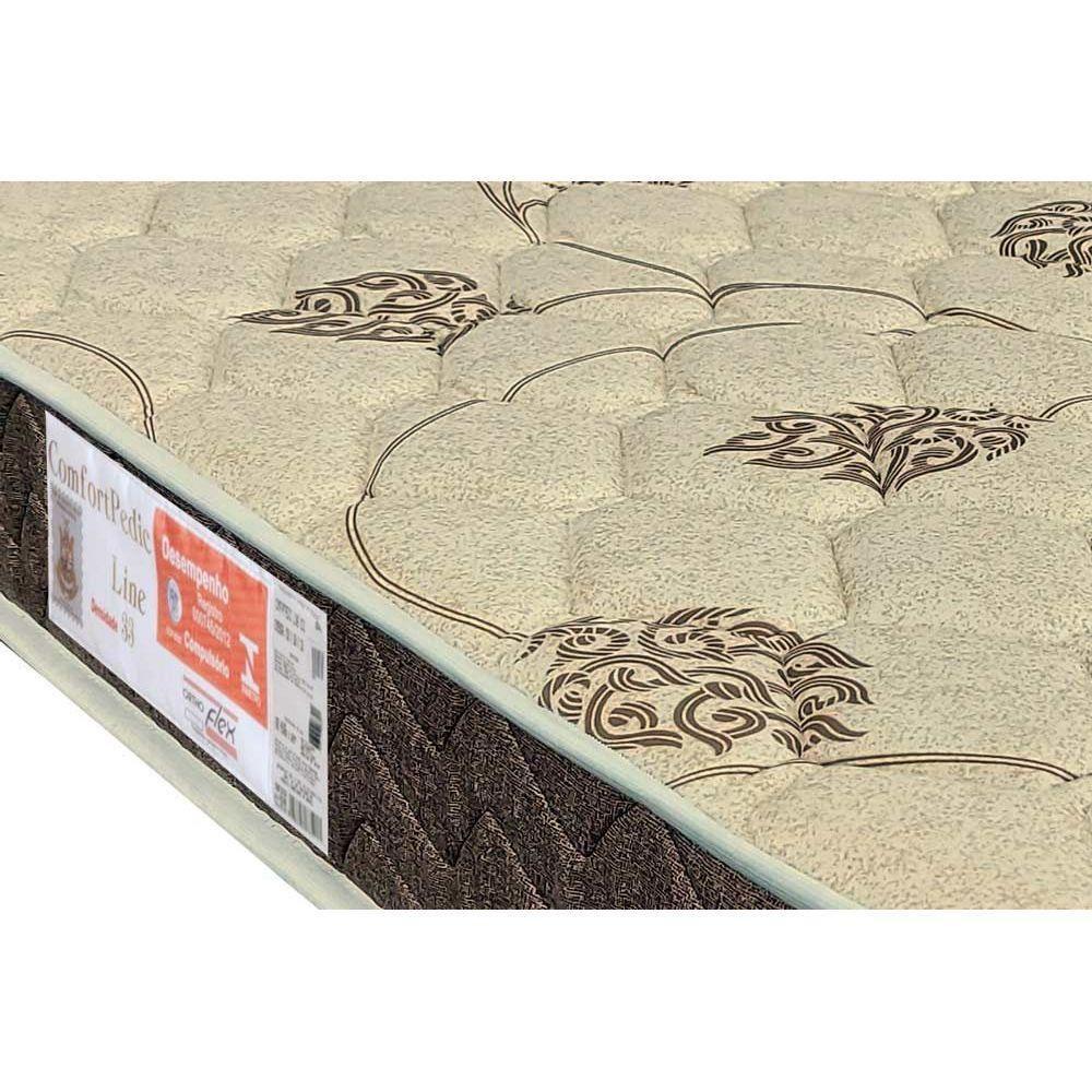 Cama Box c/Auxiliar Casal: Colchão Espuma Orthoflex D33 Comfortpedic Line + Base CRC Courano White(138x188) - 2