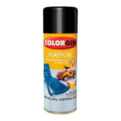 Spray Plásticos Preto (1502) - Colorgin