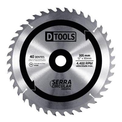 Serra Circular Com Vídea 12'' 40 Dentes - Dtools