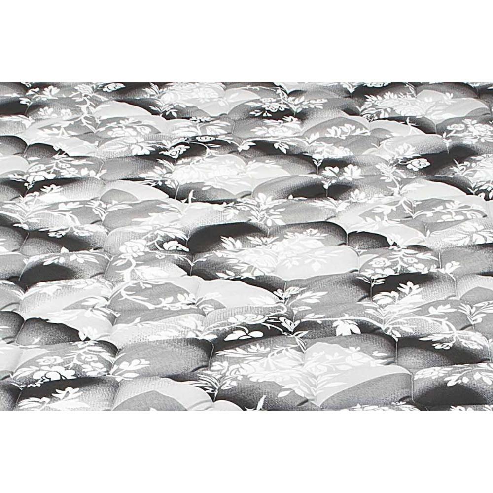 Cama Box Solteiro: Colchão Espuma Luckspuma D28 Celebrity + Base CRC Suede Black(88x188) - 3