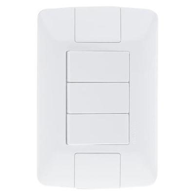 Conjunto 3 Interruptores Simples 6a - Linha Aria - Tramontina