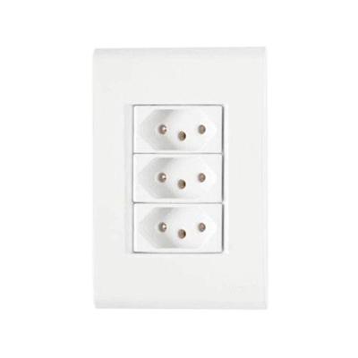 Conjunto 3 Tomadas 3p 10a - Linha Liz - Tramontina