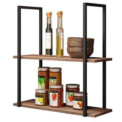 Prateleira Decorativa Multifuncional Estilo Industrial Loft D09 Demolição/preto