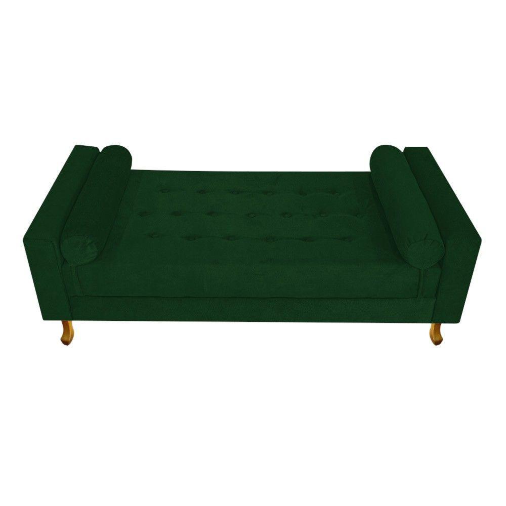 Recamier Baú Félix King Size 195cm Suede Verde - 5