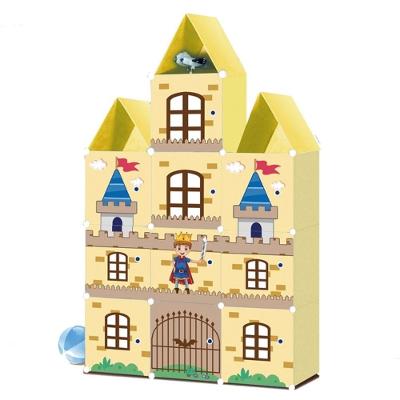 Armário Infantil Castelo Guarda Roupa Organizador E Sapateira 13 Módulos