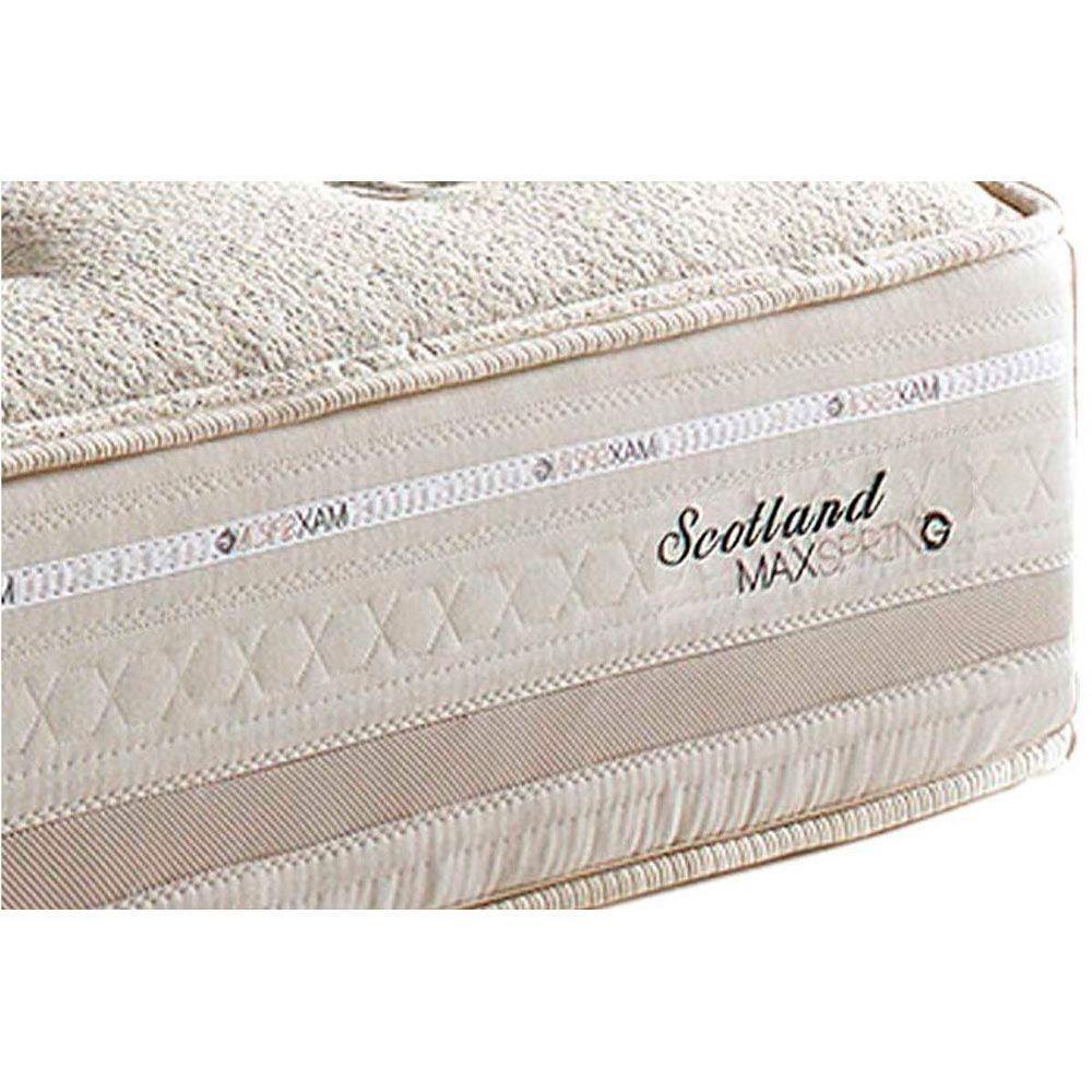 Cama Box Casal: Colchão Molas Herval Maxspring Scotland + Base CRC Courano White(138x188) - 4