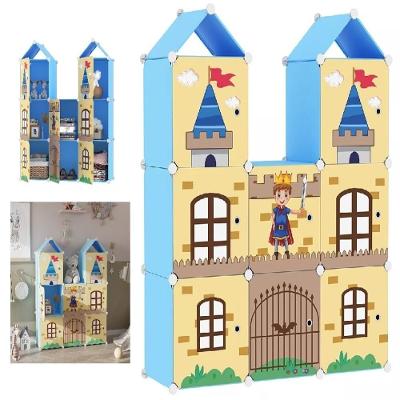 Armário Modular Infantil Decorativo -guarda-roupa Castelo Organizador De Brinquedos