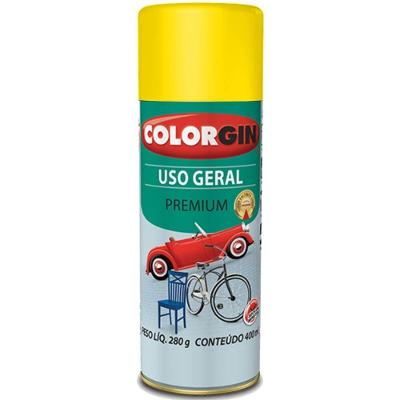 Tinta Spray Amarelo Para Uso Geral Premium 400ml Colorgin Tinta Spray Para Uso Geral Premium 400ml