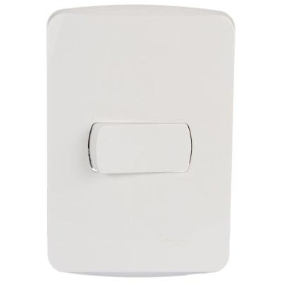 Conjunto Interruptor Simples 10 Amperes 250 Volts Branco Miluz - S3b62010 - Schneider Conj.interruptor Simples 10a 250v Pl/br