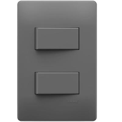 Conjunto 2 Interruptores Simples 4x2 10a 250 Volts Distanciados Habitat 06145814 Fame