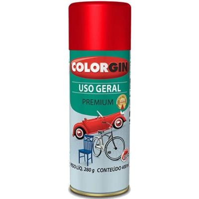 Tinta Spray Vermelho Para Uso Geral Premium 400ml Colorgin Tinta Spray Para Uso Geral Premium 400m