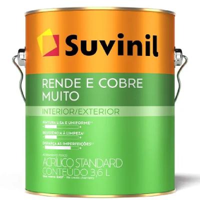 Tinta Acrílica 3,6 Litros Rende Cobre Muito Tapeçaria 50842731 Suvinil