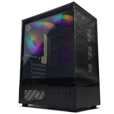 Gabinete Gamer Brazilpc, Lateral Em Vidro Temperado, 3x Fans Rgb, Usb 3.0 - Bpc-3g310