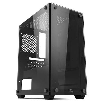Gabinete Gamer C3tech Mt-g110bk, Micro-atx, Lateral E Frontal Vidro, Preto
