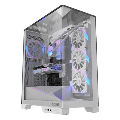 Gabinete Gamer Pcyes Forcefield Dome White Ghost - Gffdwg