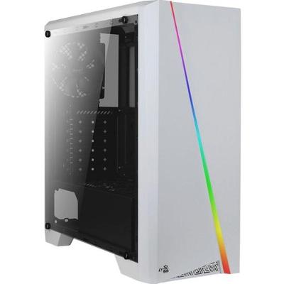 Gabinete Gamer Aerocool Cylon Branco Rgb Lateral Acrílico [f002]