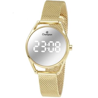 Relógio Champion Feminino Digital Dourado Ch48206b