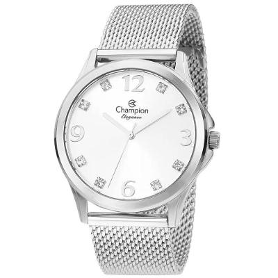 Relógio Champion Feminino Prata Esteira Cn24093q