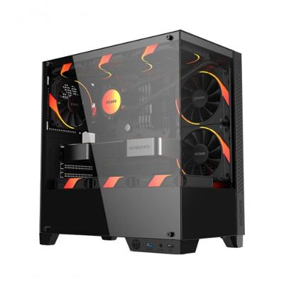 Gabinete Gamer Forcefield Twr Black Vulcan - Gfftwrbv