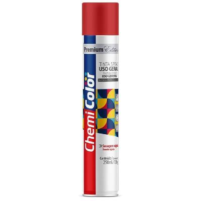 Tinta Spray 250ml Premium Edition Para Uso Geral Vermelho 680525 Chemicolor Tinta Spray 250ml U.