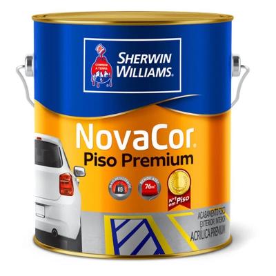 Tinta Novacor Para Demarcação de Piso Chumbo 3,6 Litros 38084201 Sherwin Williams Tinta Novacor