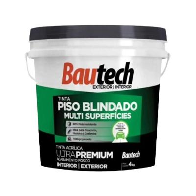 Tinta Piso Blindado 4 Kilo Cinza Platina 36943 Bautech