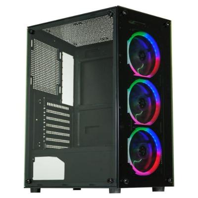 Gabinete Gamer CG 30C5 ATX Micro ATX ITX LED com 3 Ventoinhas