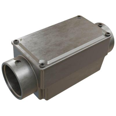 Caixa de Derivação Fixa Conduletzel Sem Pintura Tipo C de 2 com Tampa E012020075 Wetzel Caixa De