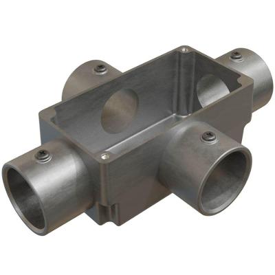 Caixa de Derivação Fixa Conduletzel Sem Pintura Tipo X de 1 Sem Tampa E012100046 Wetzel Caixa De